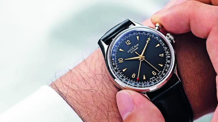 Klassiker von Vulcain: Die Weckeruhr Criquet.