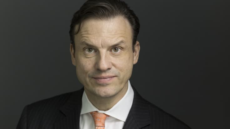 Portrait of Patrick Frost, CEO of Swiss Life Group, taken in Zurich, Switzerland, on March 14, 2017. (KEYSTONE/Gaetan Bally)Patrick Frost, CEO der Swiss Life-Gruppe, portraitiert am 14. Maerz 2017 in Zuerich. (KEYSTONE/Gaetan Bally)