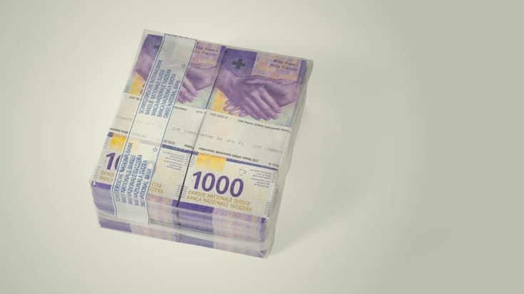 1000 Franken Note schweiz
