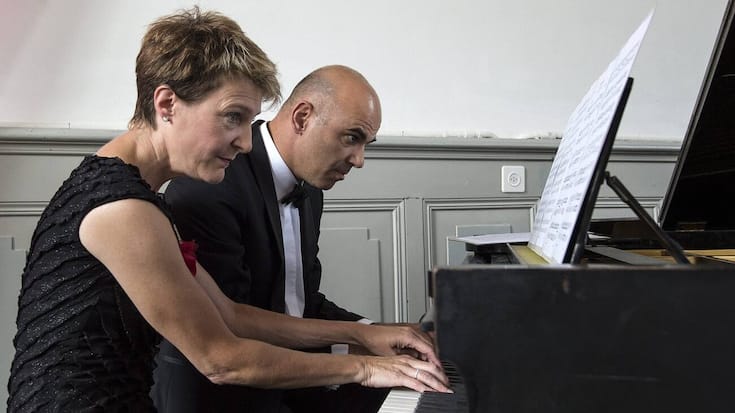 Simonetta Sommaruga Alain Berset Klavier