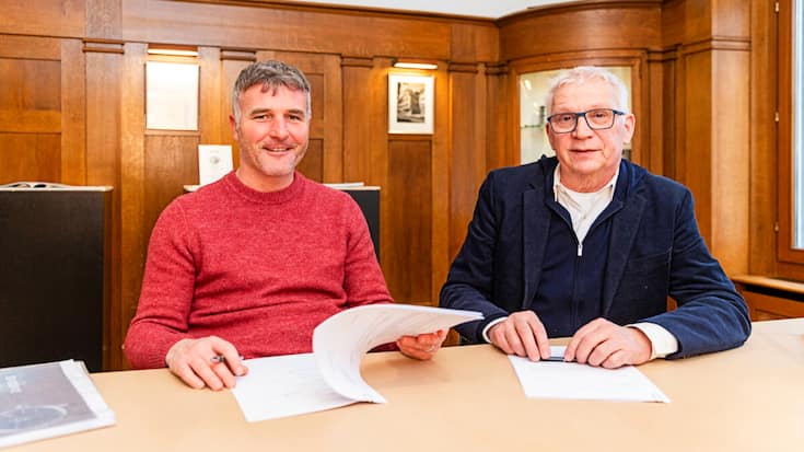 Neuer Teilhaber und Verwaltungsrat bei Dubois et fils: Alex Frei (links) mit Compagnon Thomas Steinemann.