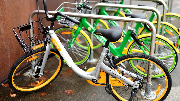 Velos Lime-Bike und O-Bike
