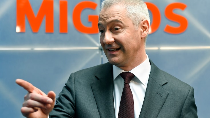 Fabrice Zumbrunnen, CEO Migros an der Bilanzmedienkonferenz in Zuerich am Dienstag, 27. Maerz 2018. (KEYSTONE/Walter Bieri)