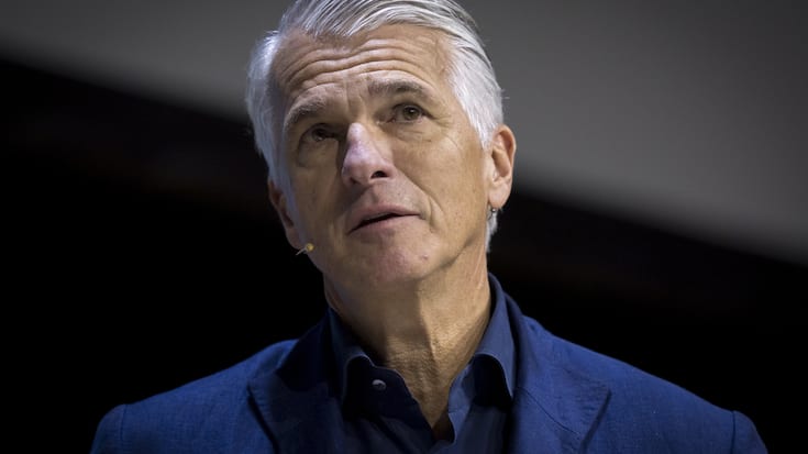 Sergio Ermotti, CEO der Grossbank UBS spricht bei einer Auszeichnung am "Let's Talk" Symposium am Freitag, 22. November 2025 im Kongresshaus in Zuerich. (KEYSTONE/Claudio Thoma)