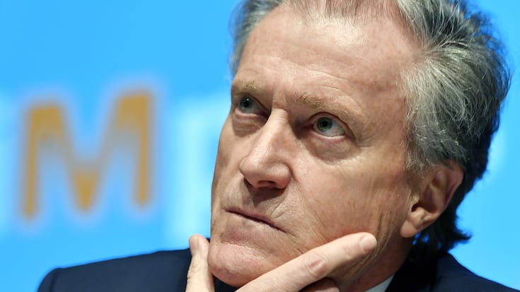 Herbert Bolliger, Praesident der Generaldirektion des.Migros-Genossenschafts-Bundes an der Bilanz - Medienkonferenz in Zuerich am Dienstag, 28. Maerz 2017. (KEYSTONE/Walter Bieri)