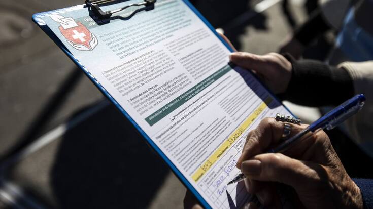 SCHWEIZ VOLKSINITIATIVE E-VOTING-MORATORIUM Unterschriftensammlung