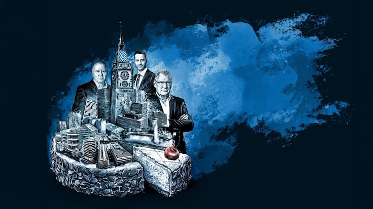 <p>Kurze Wege zwischen Wirtschaft und Politik sind ein wichtiger Faktor. Partners-Group-Mitgründer ­Marcel Erni, Glencore-CEO Gary Nagle, Finanzdirektor Heinz Tännler (v.l.).</p>