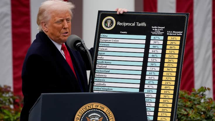 <p>Donald Trump zündete am sogenannten Liberation Day ein Zollfeuerwerk.</p>