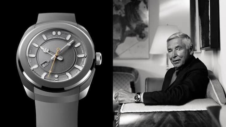 Das neuste Modell von Carl Suchy: Die Belvedere Titan. Und Mitbesitzer Peter Brabeck-Lemanthe.
