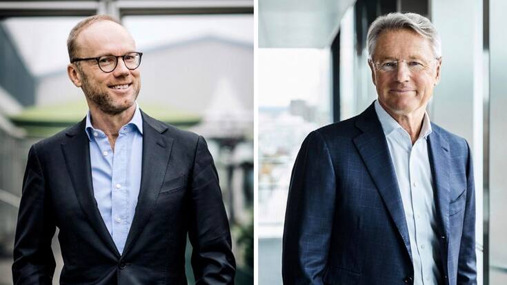 Cevian-Co-Gründer Lars Förberg (l.), ABB-Chef Björn Rosengren