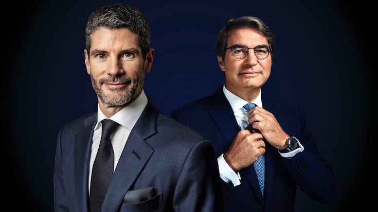 Chefs mit ambitionenDer eine, Stefan Bollinger von ­Julius Bär (links), muss seine Bank zum Fliegen bringen, der andere, Giorgio Pradelli von EFG, muss sicherstellen, dass der Höhenflug andauert.