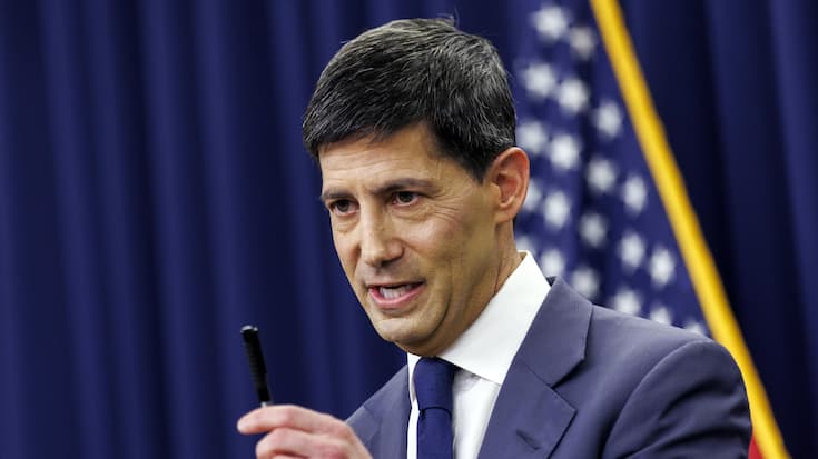 Chairman of the Federal Reserve Kevin Warsh hosts press conference in Washington