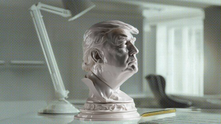 <p>Chefs à la Trump: Sie stellen sich selbst auf ein Podest – und Mitarbeitende vor Herausforderungen.</p>