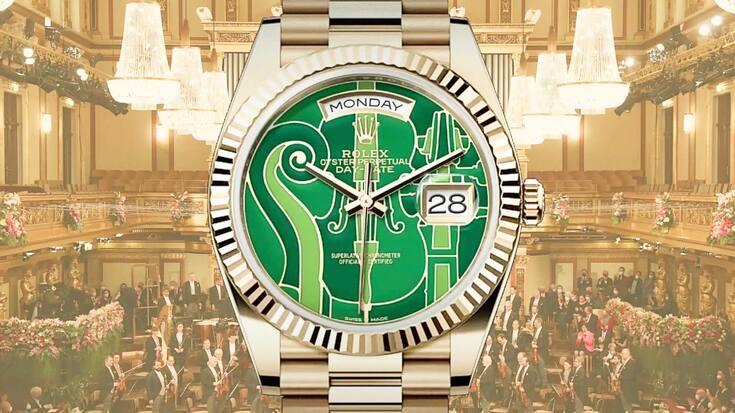 Neues Jahr, neue Rolex: Die Day-Date zu Ehren der Wiener Philharmoniker – streng limitiert und produziert nur für ausgewählte Kunden.