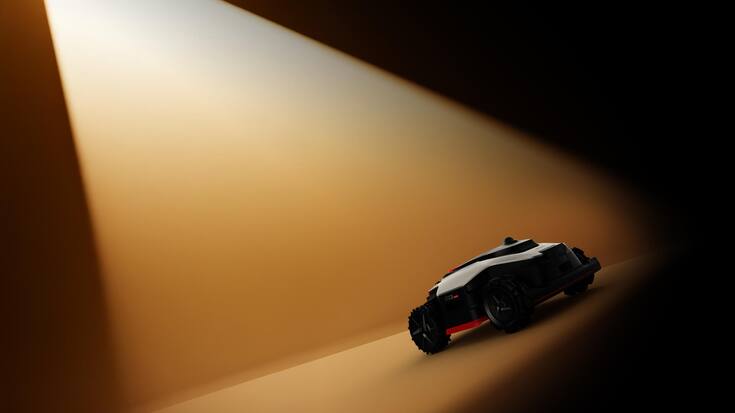 <p>Der Rasenroboter von Dreame bewältigt steile Hänge, unebenes Gelände und schützt Tiere dank KI-Technologie. </p>