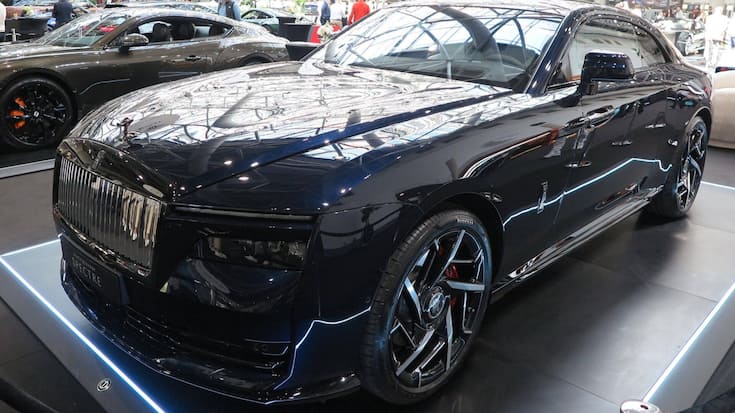 Rolls Royce Spectre Black Badge 2025, 20. Top Marques Monaco (08. - 11.05.2025), Luxus Auto Messe im Grimaldi Forum, Mon