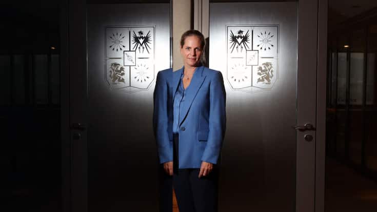 Baroness Ariane de Rothschild, poses for a photo in Central. 26NOV13