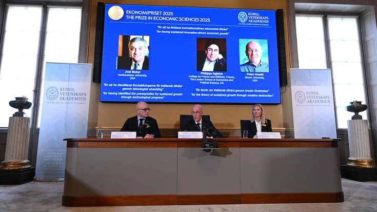 <p>Joel Mokyr, Philippe Aghion und Peter Howitt heissen die neuen Nobelpreisträger für Wirtschaftswissenschaften.</p>