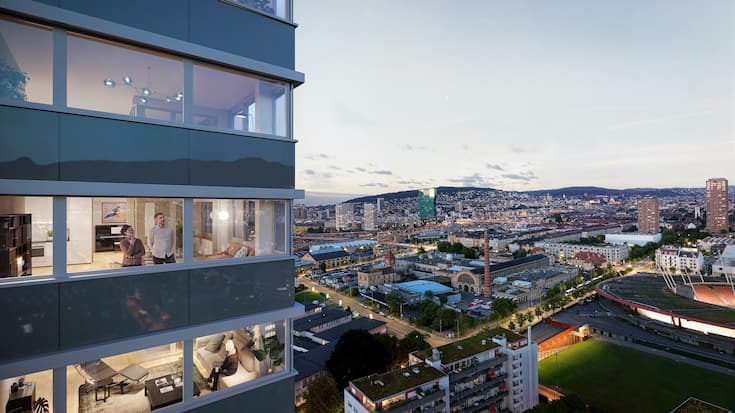 <p>Eins der aktuellen Wohnprojekte der Hiag ist ein 80-Meter-Hochhaus in Zürich-Altstetten.</p>