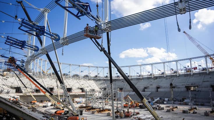 <p>Die Stahlseile der spektakulären Dachkonstruktion des neuen Stadions von Inter Miami kommt von Fatzer aus Romanshorn TG.</p>