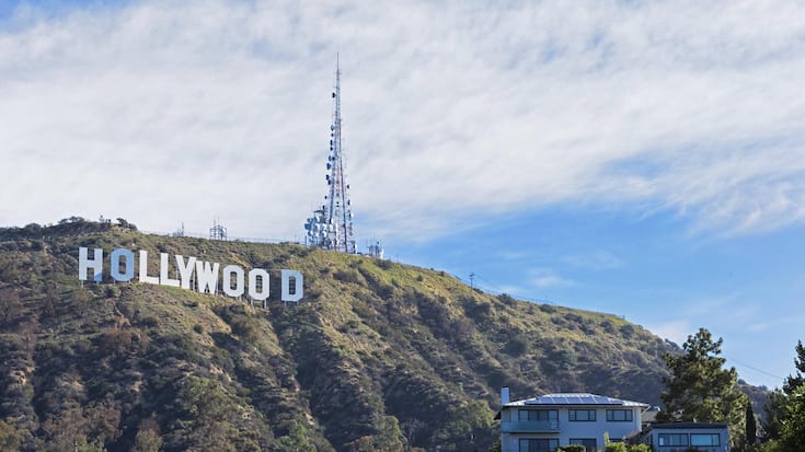 USA California Los Angeles Hollywood Hill Hollywood Sign PUBLICATIONxINxGERxSUIxAUTxHUNxONLY FOF