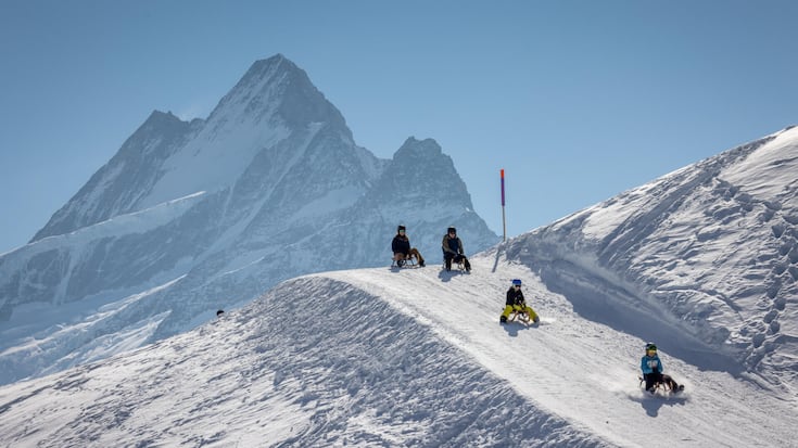 <p>In Grindelwald befindet sich die längste Schlittelpiste – weltweit.</p>