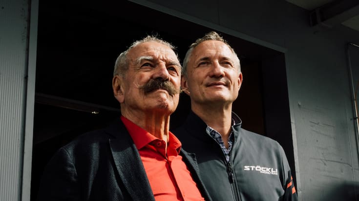 <p>Vater und Sohn: Willi Glaeser (l.) und Marco Gläser.</p>