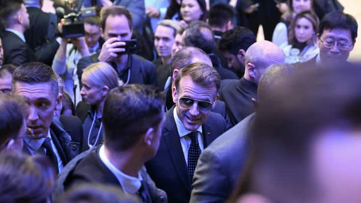 <p>Emmanuel Macron richtete bei seinem Auftritt am WEF deutliche Worte an die Adresse von Donald Trump.</p>