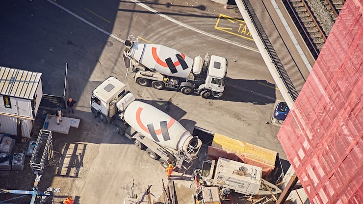 LafargeHolcim bei Bau in Zürich                     