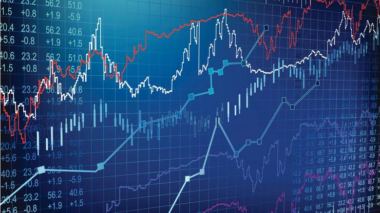 Stock & share, A similation of Stock Currency Background.