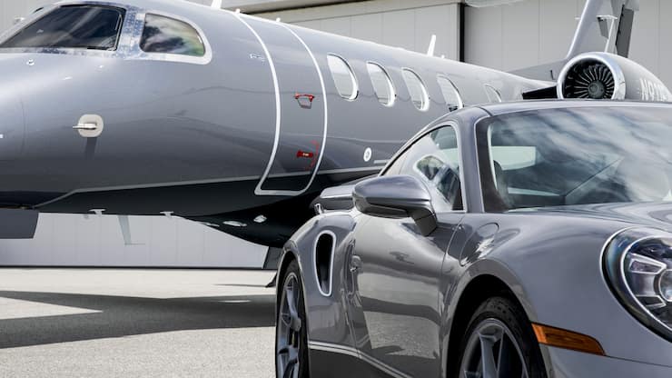 Der Flugzeugbauer Embraer und der deutsche Sportwagenbauer Porsche im Duett