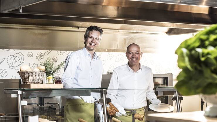 Patrick Candrian (l.), Chef SV Schweiz, und Patrick Camele, CEO SV Group