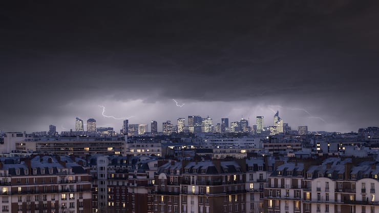 Paris City Finanzzentrum Sturm