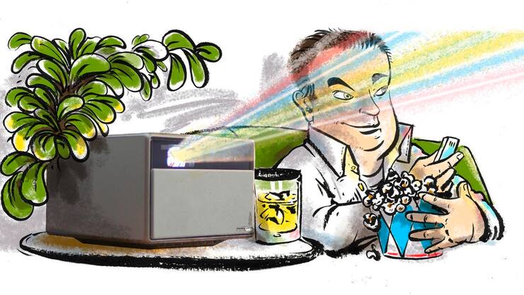 Der Beamer überzeugt – einen Stern Abzug gibt es dennoch.