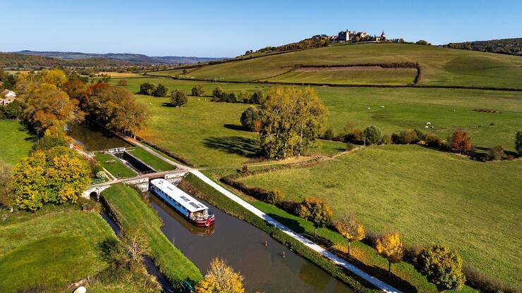 Flussreise Schiff Reine Pédauque Burgund