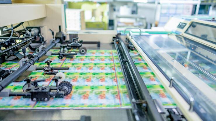 Hightech-NötliFür die hohe Sicherheit der Frankennoten sind zehn Produktionsschritte nötig.