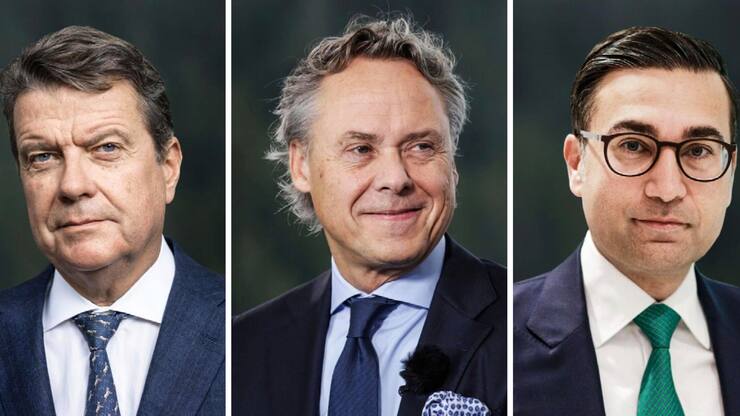 UBS VR-Präsident Colm Kelleher, CEO Ralph Hamers, Wealth-Management-Chef Iqbal Khan (v.l.).