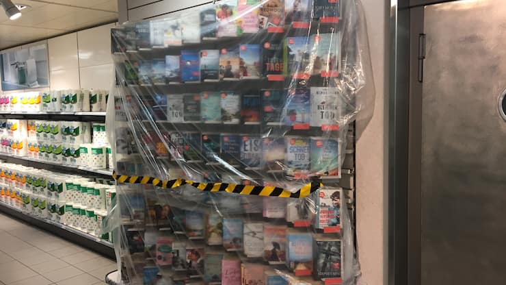 Absperrung in der Berner Migros-Filiale Marktgasse