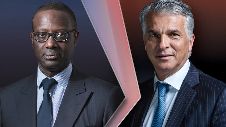 CS-Chef Tidjane Thiam (links) und UBS-Chef Sergio Ermotti.