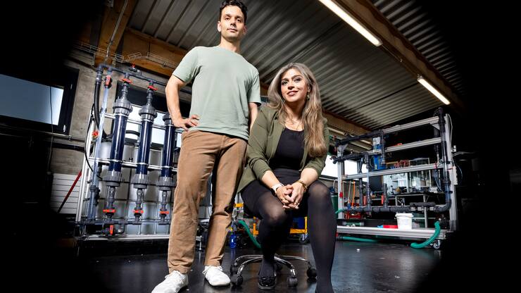 auf einer missionSilvan Staufert und Fajer Mushtaq entfernen mit ­ihrem Katalysator PFAS viel gründlicher aus dem Wasser als die Konkurrenz.