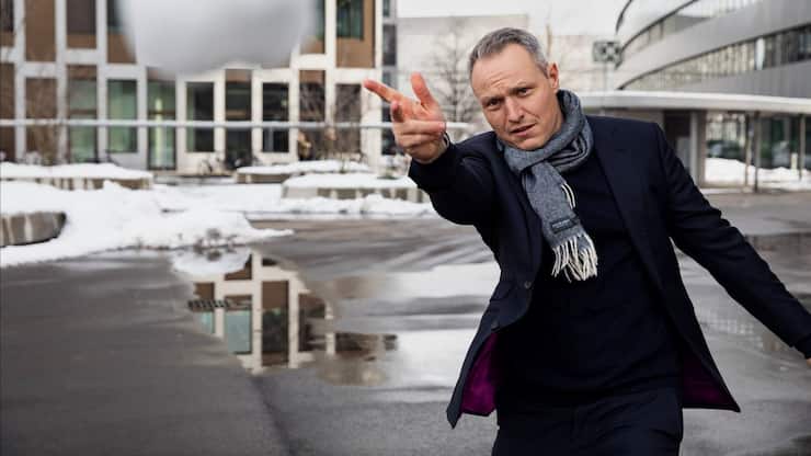 Patrick Amstutz, CEO des Medikamentenentwicklers Molecular Partners, vor dem Firmensitz in Schlieren. ( Weiterverwendung nur mit Genehmigung von Patrick Amstutz/Molecular Partners)