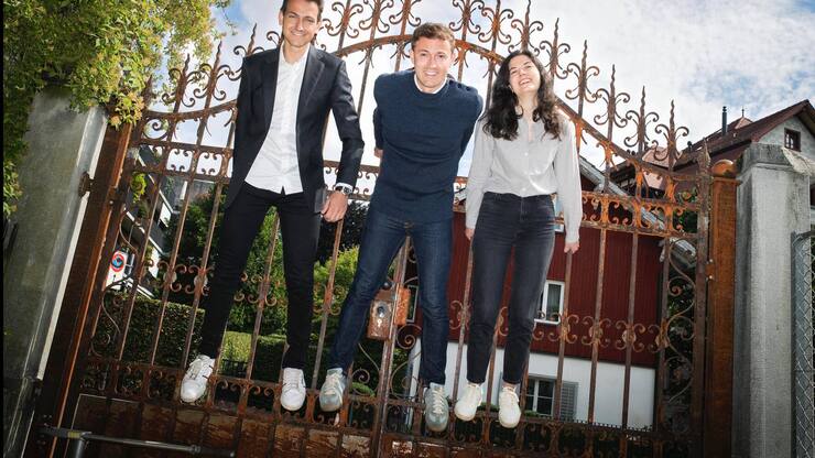 WEGGEFÄHRTEN FÜRS LEBEN Philipp Binkert (l.), Basile Morel und Valeria Jannelli haben in den letzten Monaten intensiv zusammengearbeitet – das schweisst zusammen.