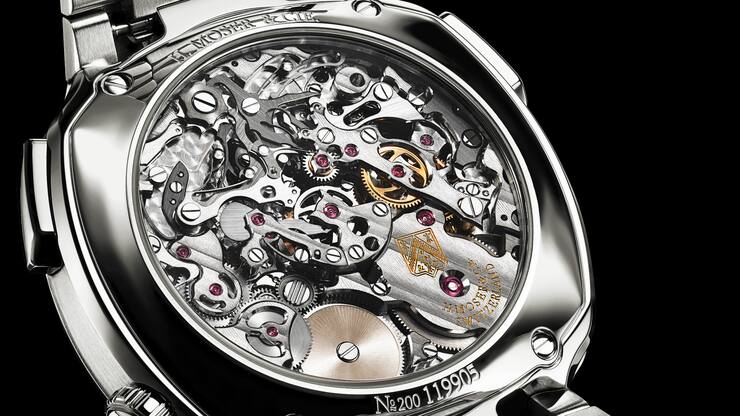 Meisterwerk der Uhrmacherkunst: Werk von Agenhor in einer Uhr von H. Moser & Cie.