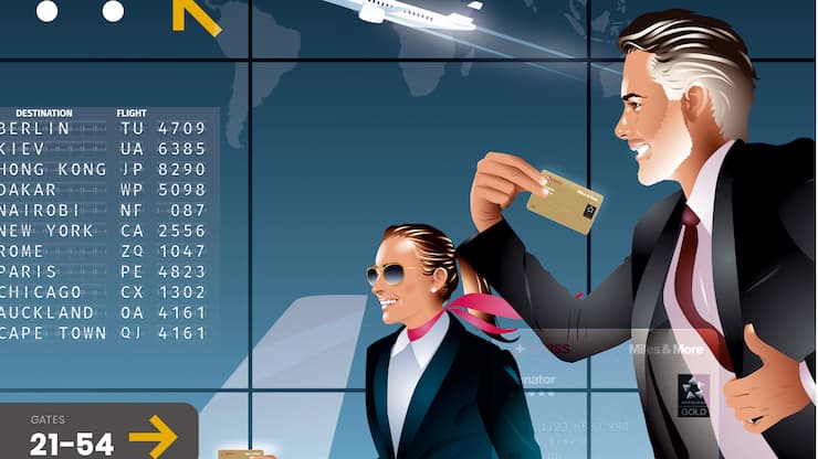 Flugmeilen Senator Karte der Swiss Vielflieger