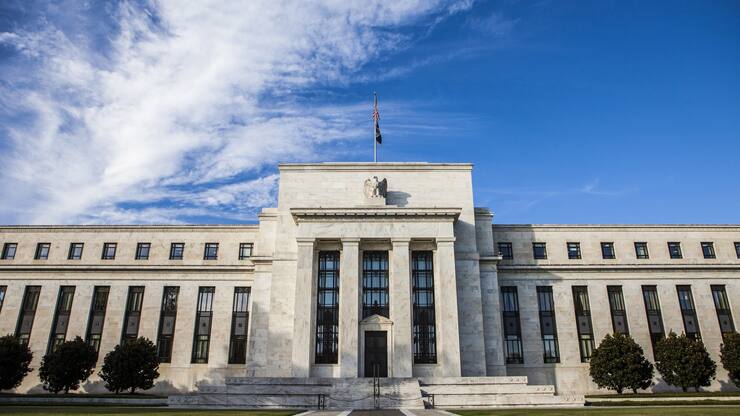 WASHINGTON, D.C. - October 27: A general view of the Federal Reserve Building in Washington, United States on October 27, 2014. (Photo by Samuel Corum/Anadolu Agency/Getty Images)
