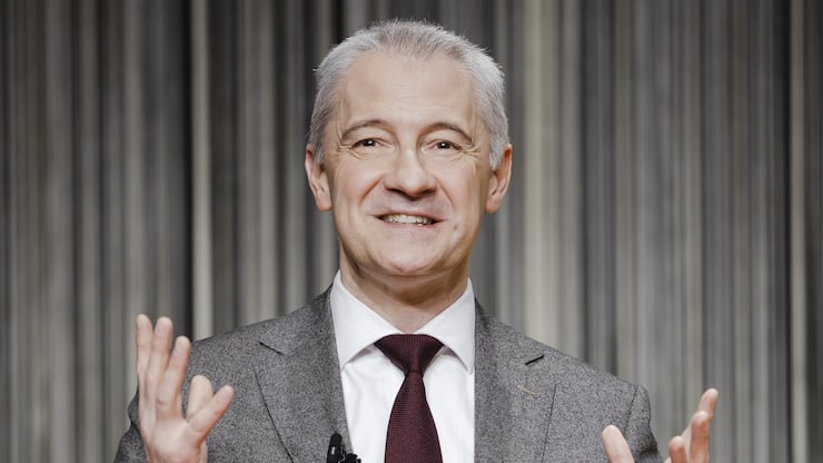 Migros CEO Fabrice Zumbrunnen spricht an der Bilanzmedienkonferenz der Migros am Dienstag, 29. Maerz 2022 in Zuerich. (KEYSTONE/Michael Buholzer)