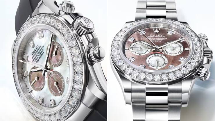 Die neue Rolex-Daytona: Mit viel Bling und Perlmutt.