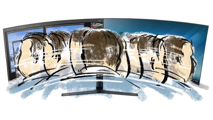 Breitbildmonitor Samsung Kowalskys Crashtest