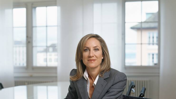 Unternehmerin Carolina Müller-Möhl in ihrem Büro