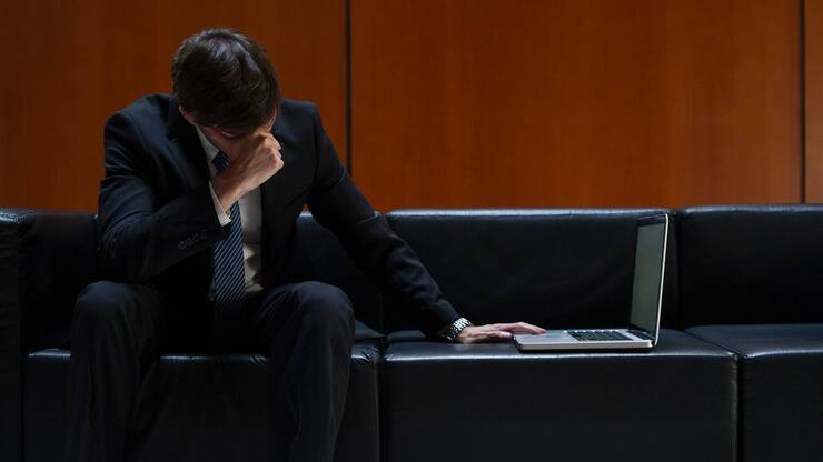 Börse Verlust Aktien Laptop